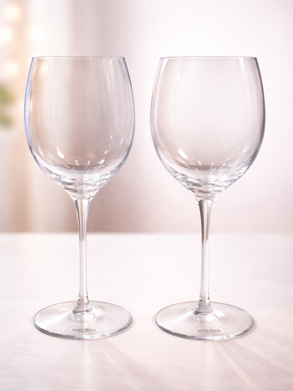 Kosta Boda “Capri” wine glasses-set of 2
